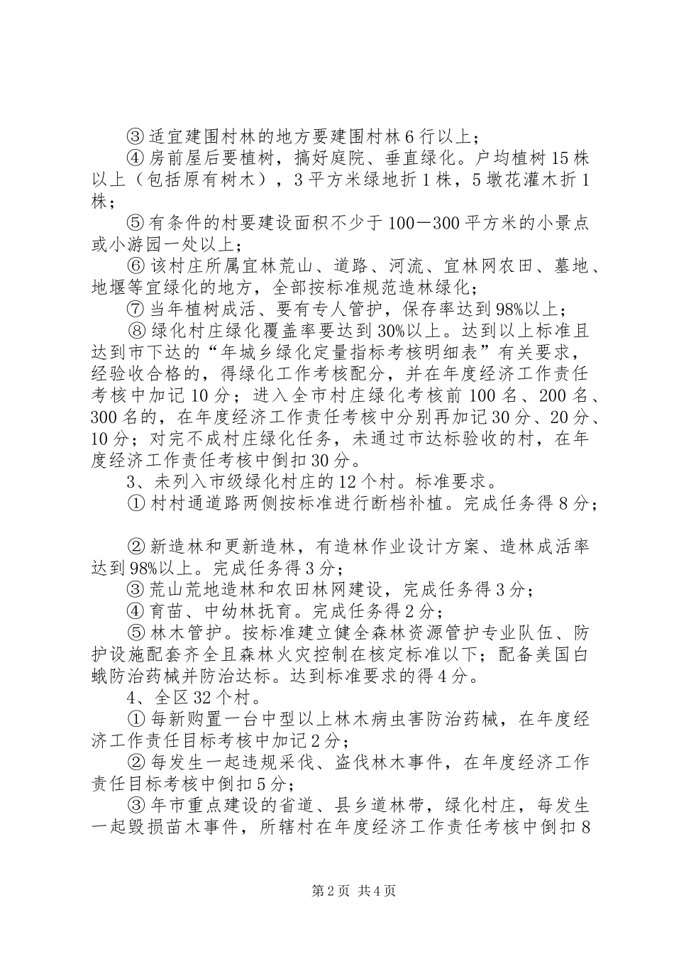 市政办城乡绿化工作考核意见_第2页