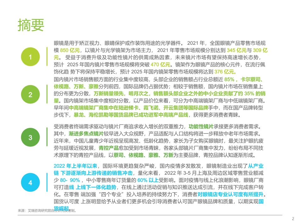 艾瑞咨询中国眼镜行业白皮书_第2页
