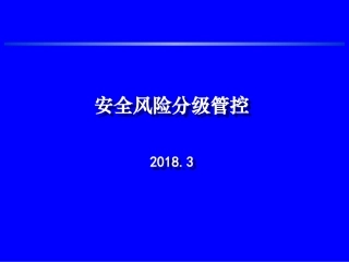 安全风险分级管控