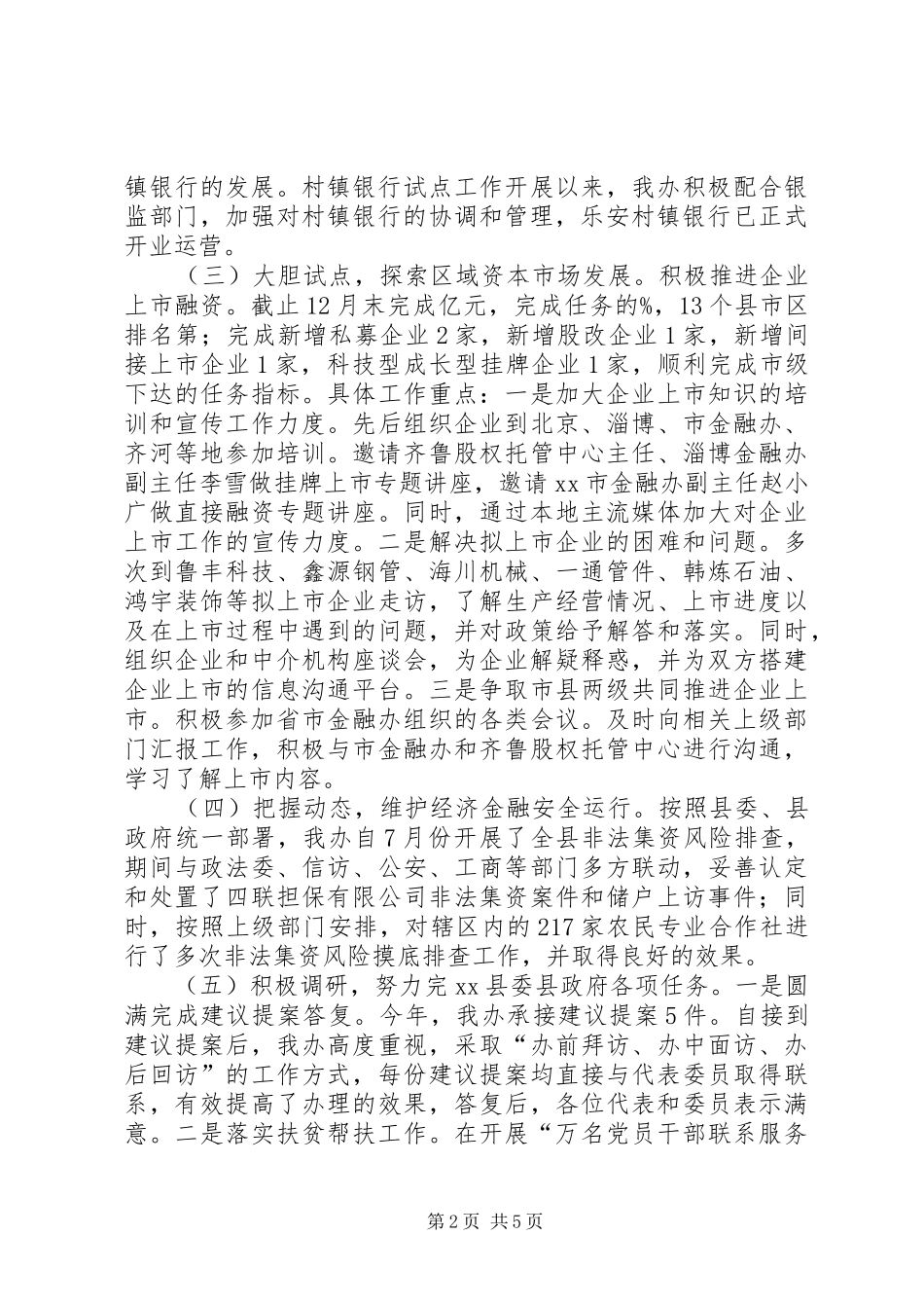 市政府金融办工作总结_第2页
