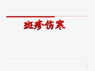 斑疹伤寒精品医学