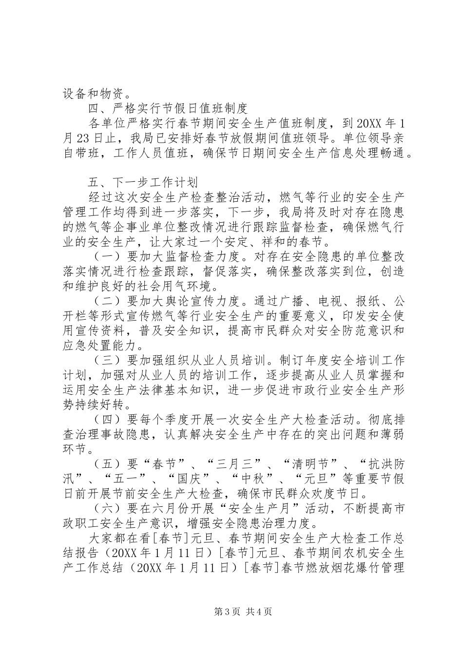 市政管理局春节安全生产大检查工作总结_第3页