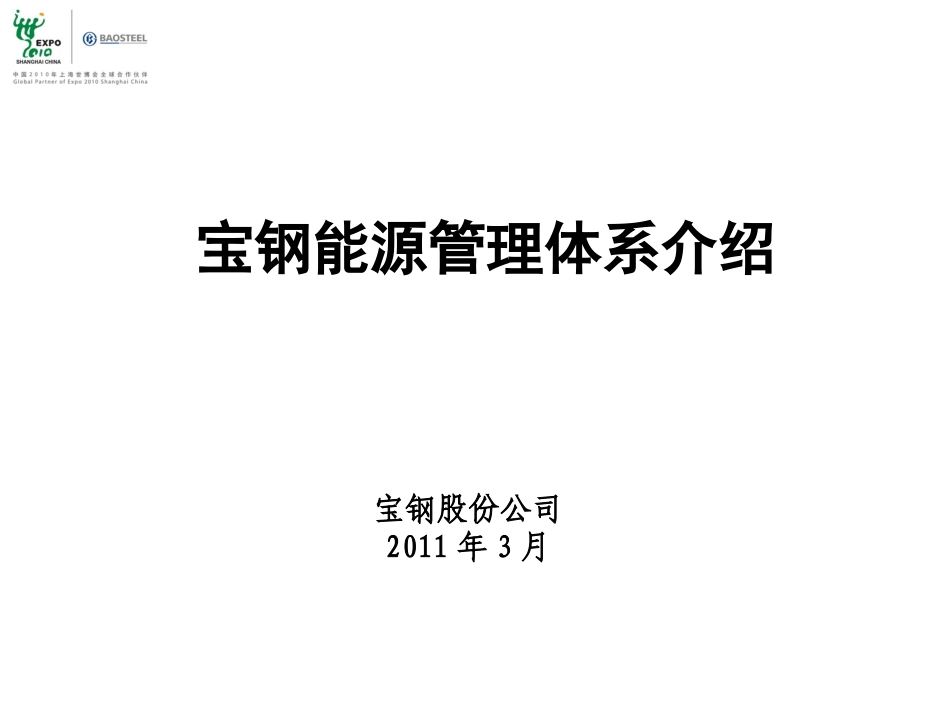 宝钢能源管理体系介绍_第1页