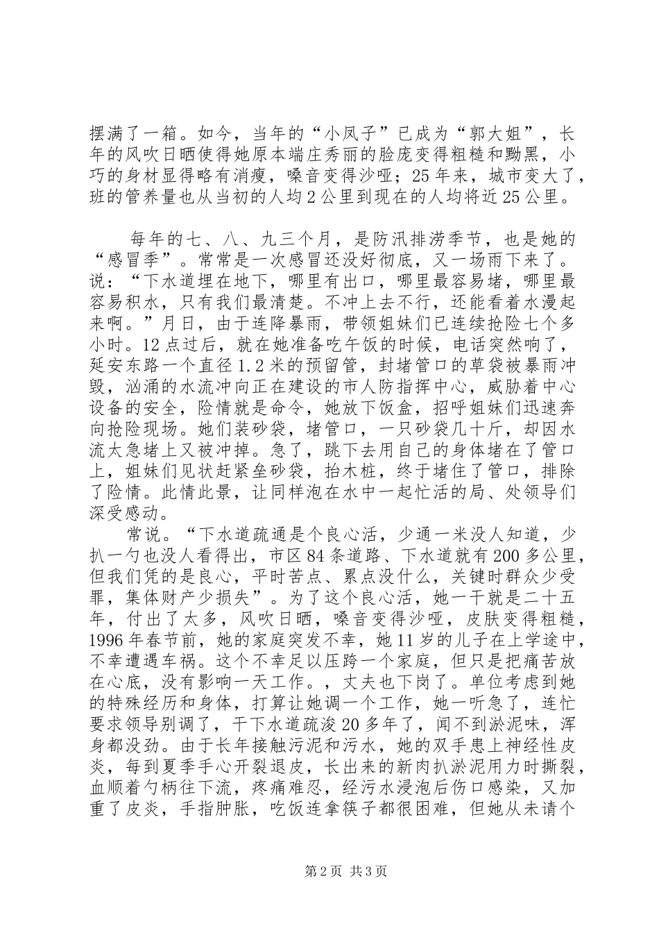 市政设施养护员典型事迹文稿_第2页