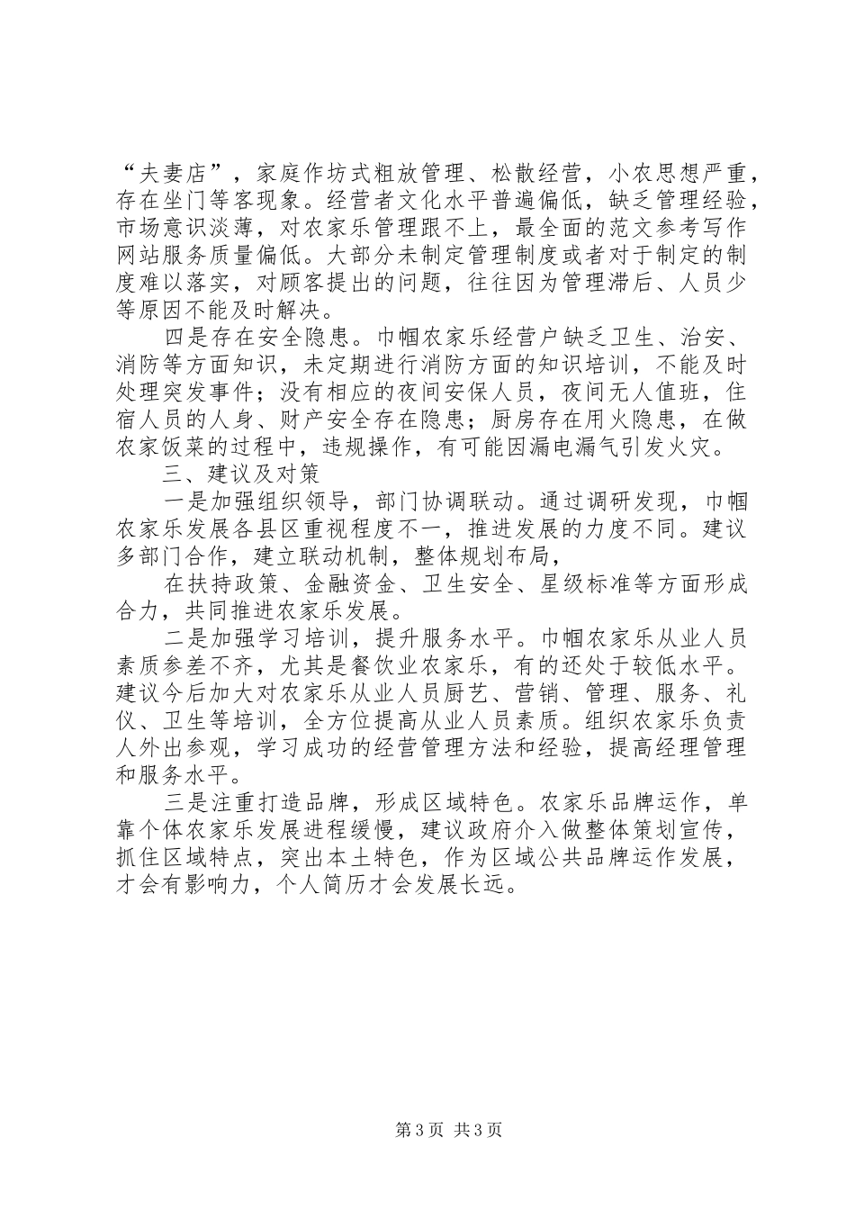 市政协巾帼农家乐调研报告_第3页