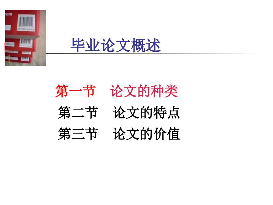 毕业论文概述_第1页