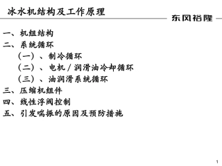 冰水机工作原理