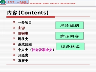 病史采集和体格检查课件