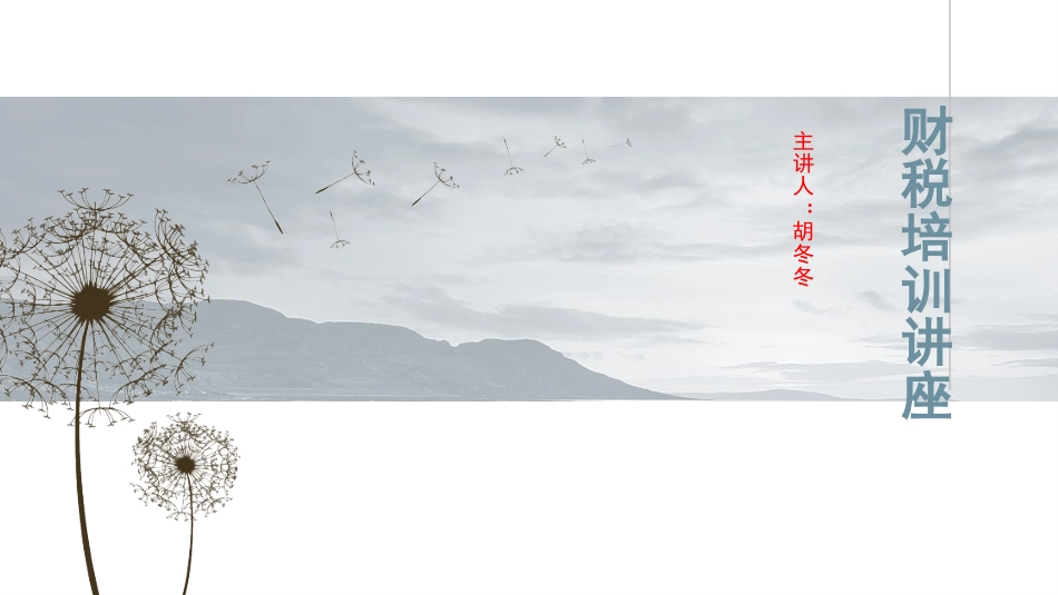 财税培训课件_第1页