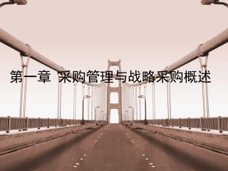 采购管理1-5章