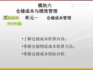 仓储成本管理