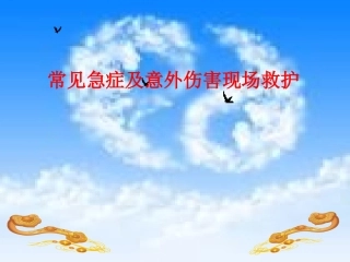 常见急症及意外伤害现场救护