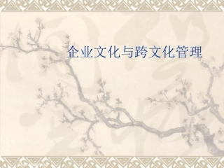陈春花企业文化与跨文化管理