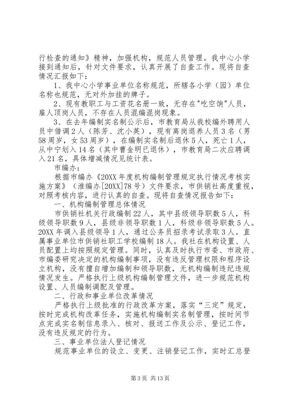 事业单位实名制自查报告格式_第3页