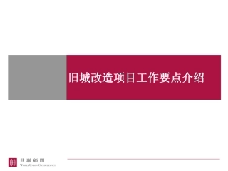 城市更新旧城改造项目工作要点