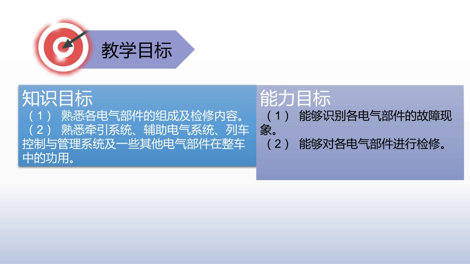 城市轨道交通车辆维修项目城轨车辆电气部件检修_第3页