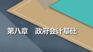 初级会计实务政府会计基础
