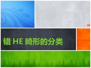 错HE畸形的分类