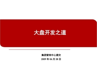 大盘开发之道培训课件