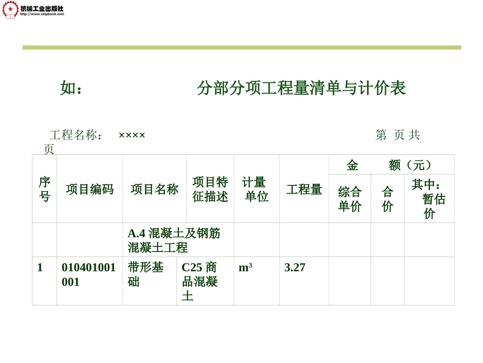单元二工程量清单的编制_第3页