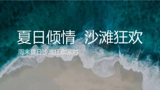 地产项目夏日沙滩狂欢派对活动策划方案