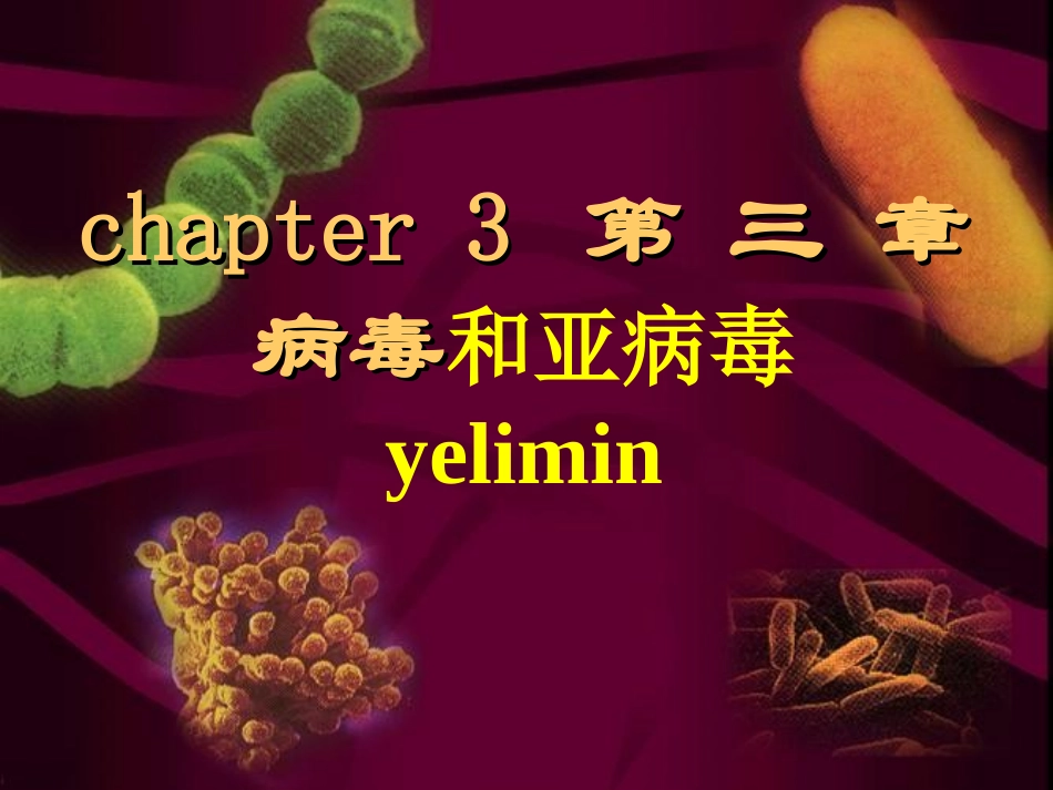 第三章病毒和类病毒本科_第1页