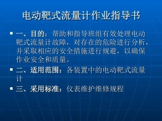 电动靶式流量计指导书