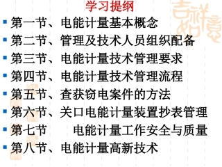 电能计量培训课件