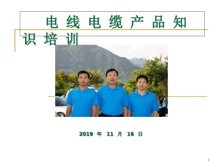电线电缆培训的资料