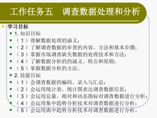 调查数据处理和分析