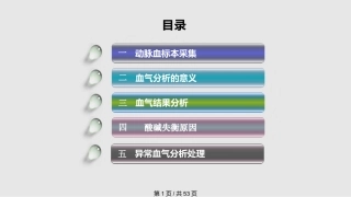 动脉血标本采集及临床意义