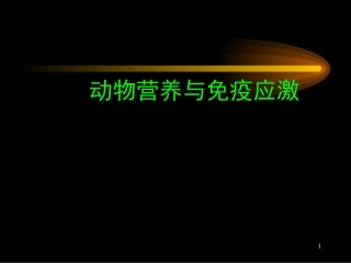 动物营养与免疫
