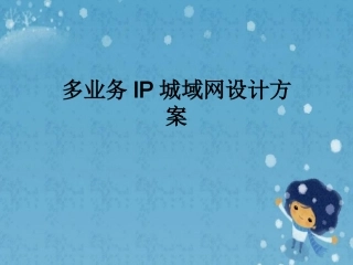 多业务IP城域网设计方案