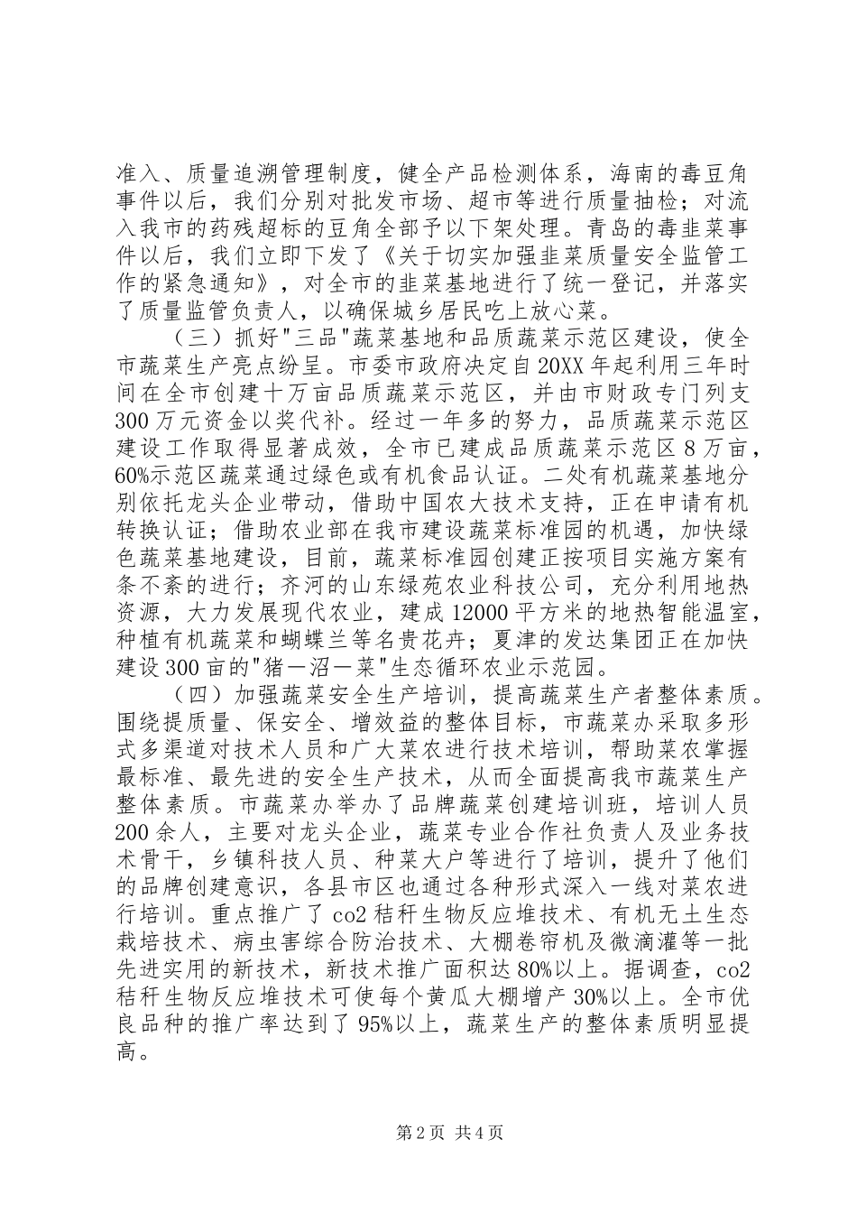 蔬菜办安全整顿工作报告_第2页