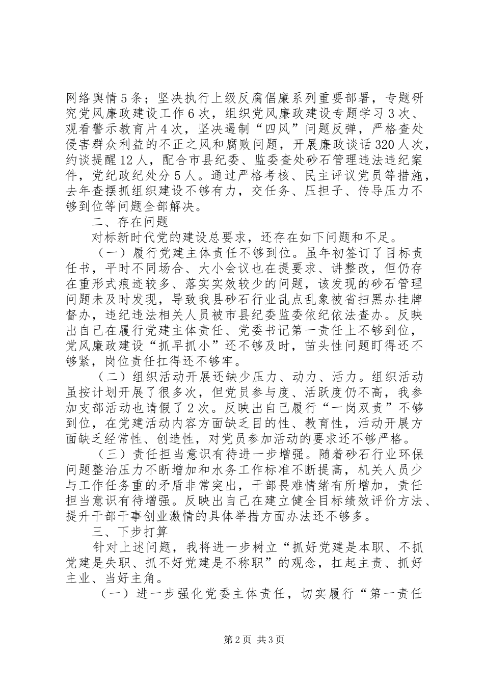 水务工作党建工作述职报告_第2页