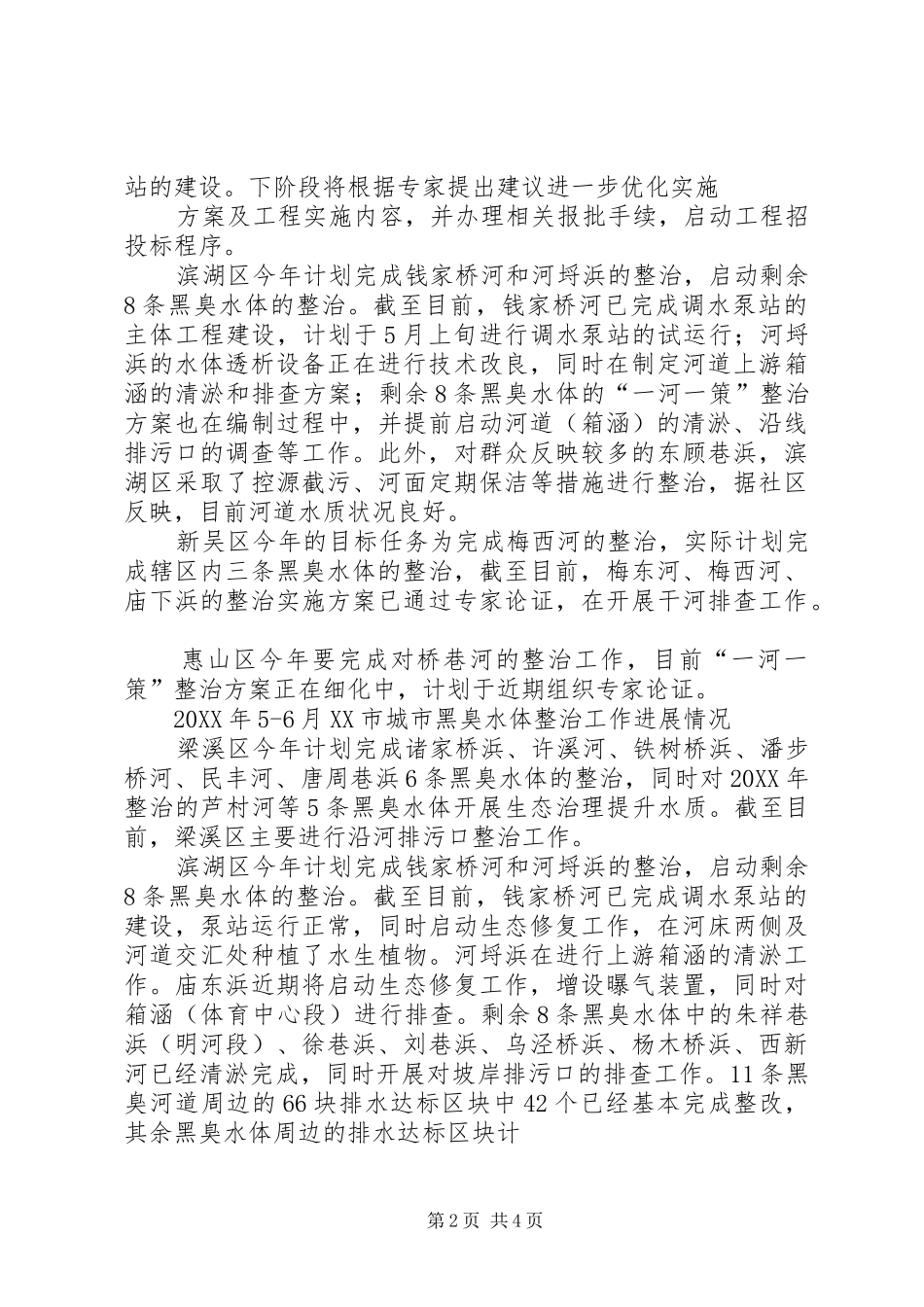 水务局核查城河道黑臭水体情况_第2页