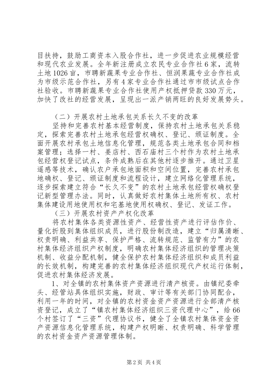 农村试验区改革工作总结_第2页