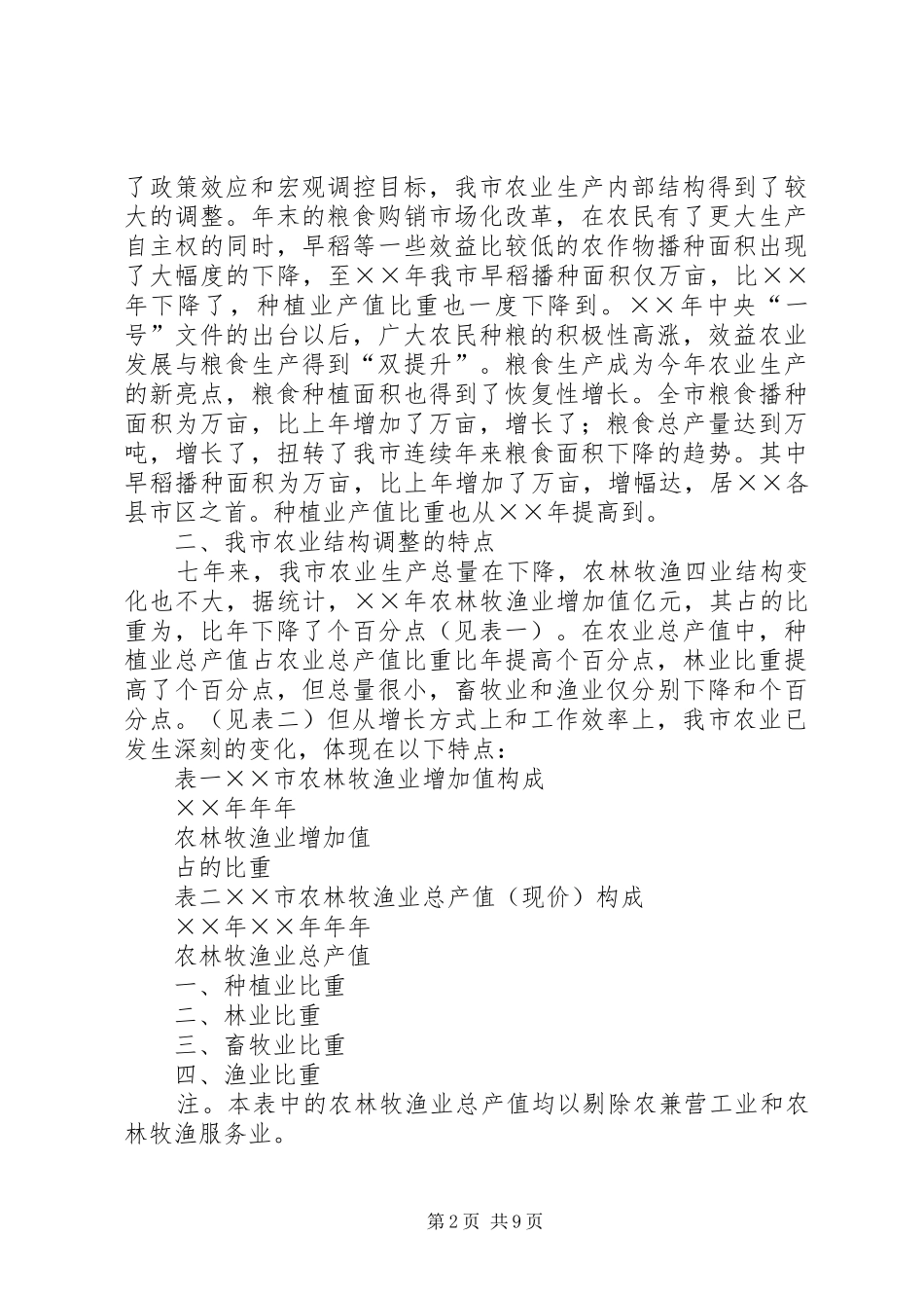 农业结构调整中的问题和对策_第2页