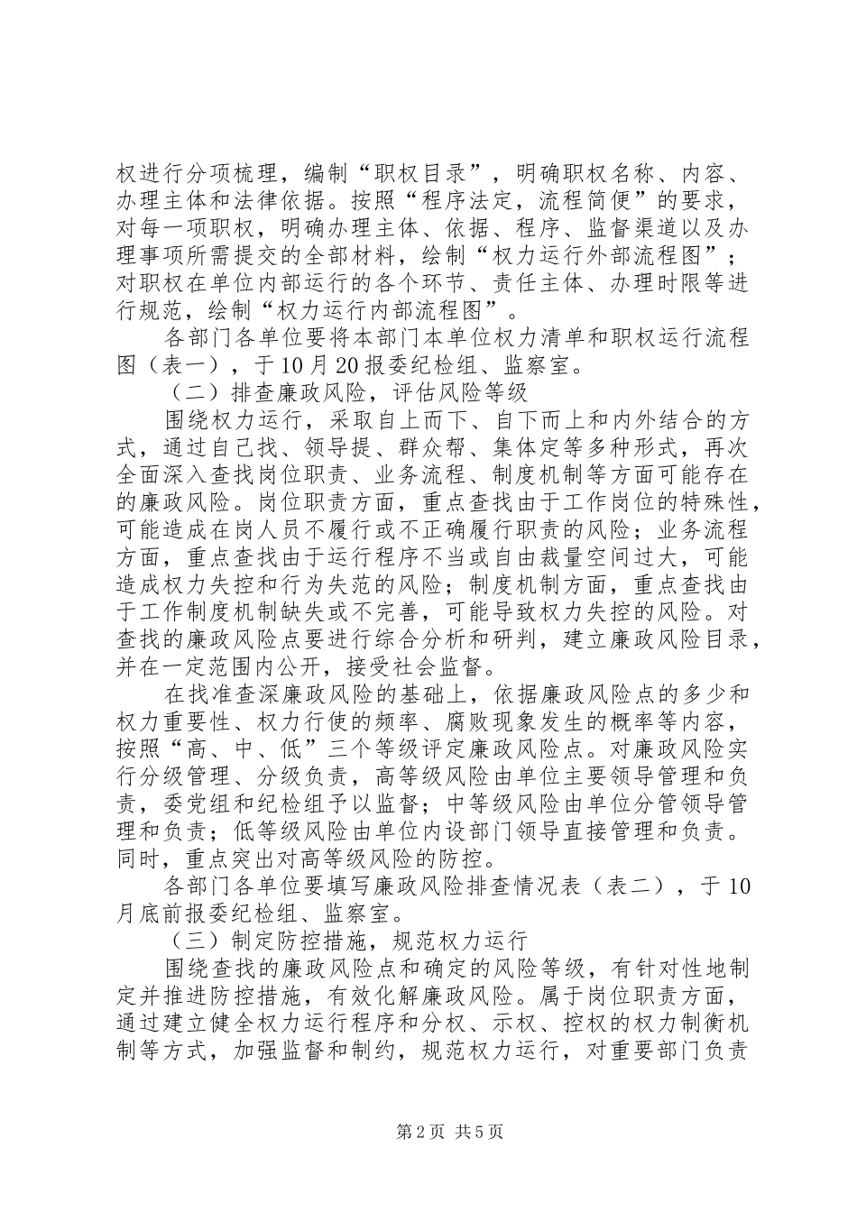 农委廉政风险实施意见_第2页