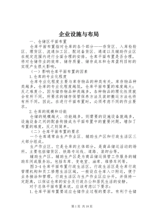 企业设施与布局