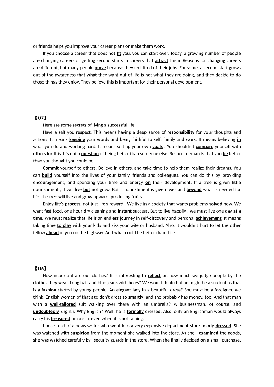 【英语综合训练完型阅读】_第2页