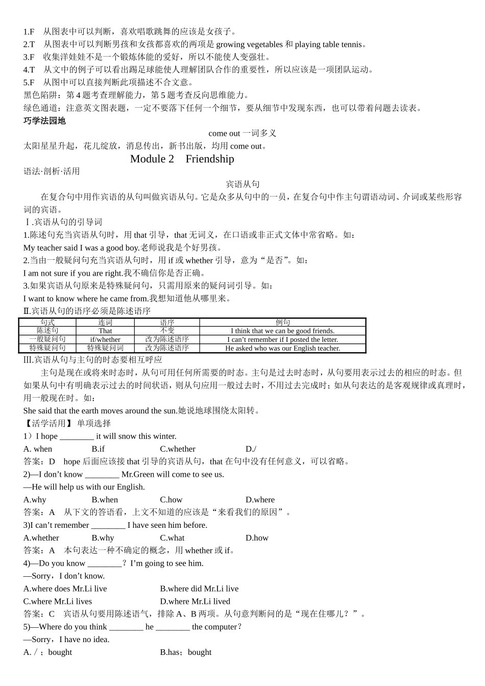 Module 1　Hobbies英语语法剖析活用_第3页