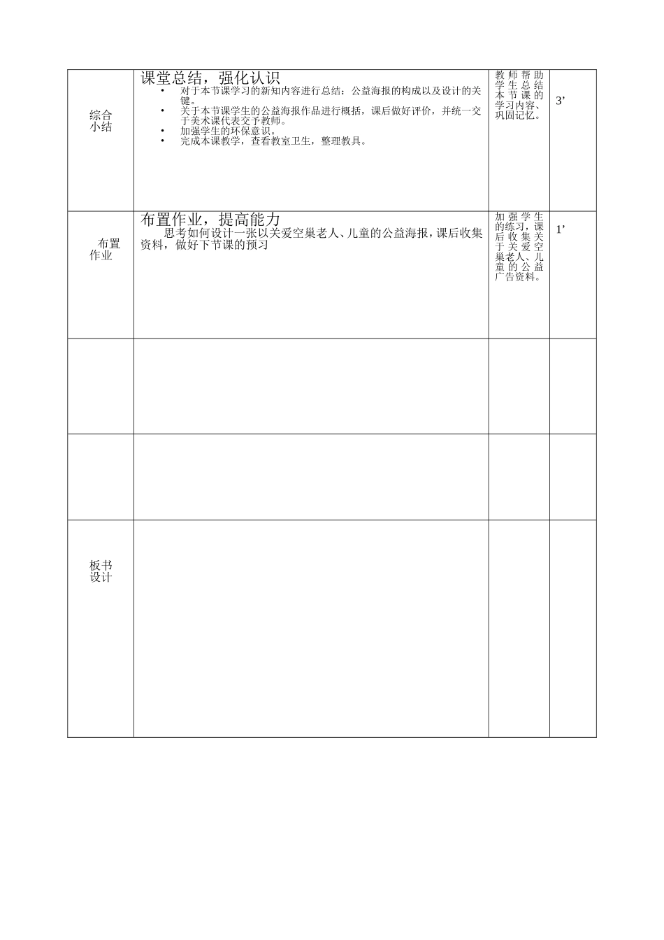 《公益海报设计》教学设计_第3页