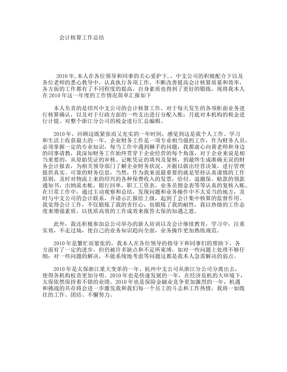 会计核算工作总结_第1页