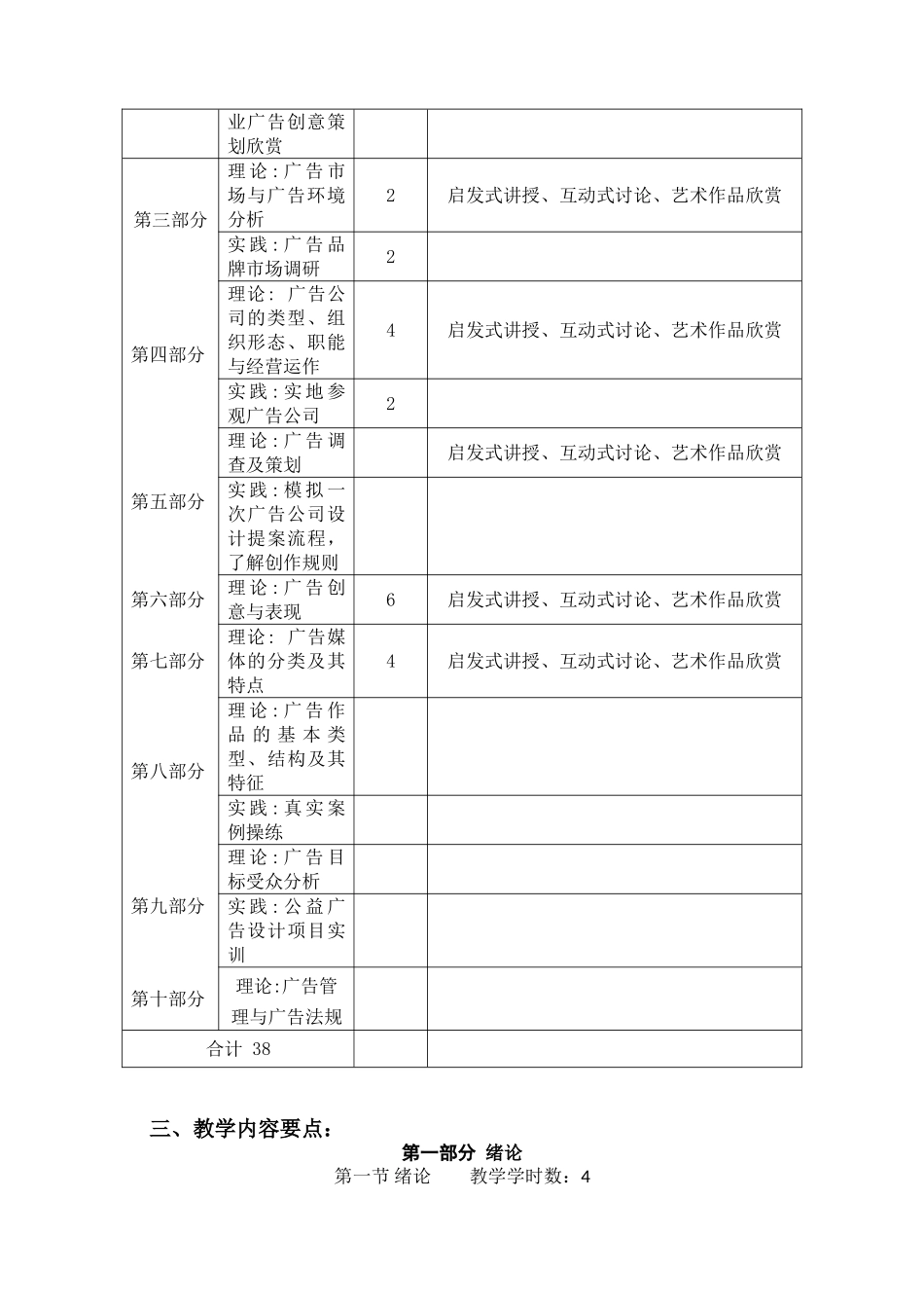 《广告原理》课程标准_第2页
