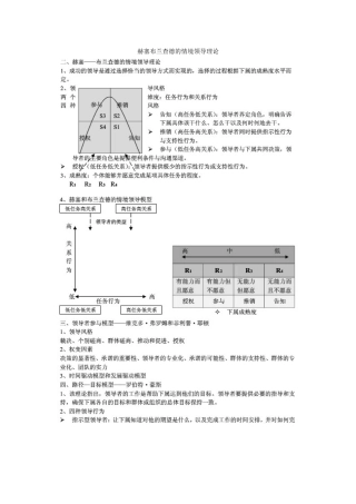 赫塞布兰查德的情境领导理论