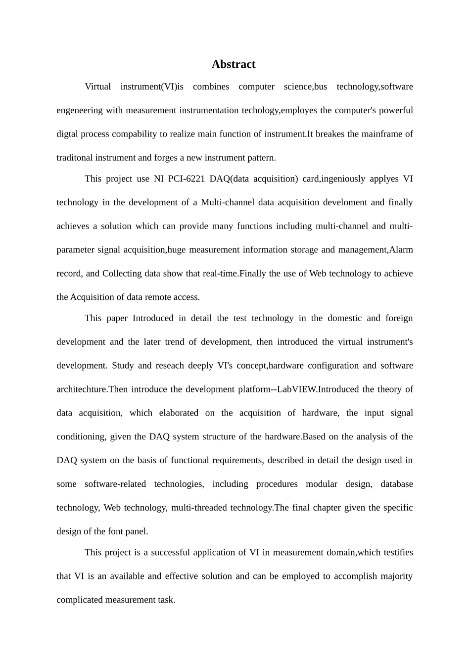 基于LabVIEW的多通道数据采集系统设计和实现 测控技术与仪器专业_第3页