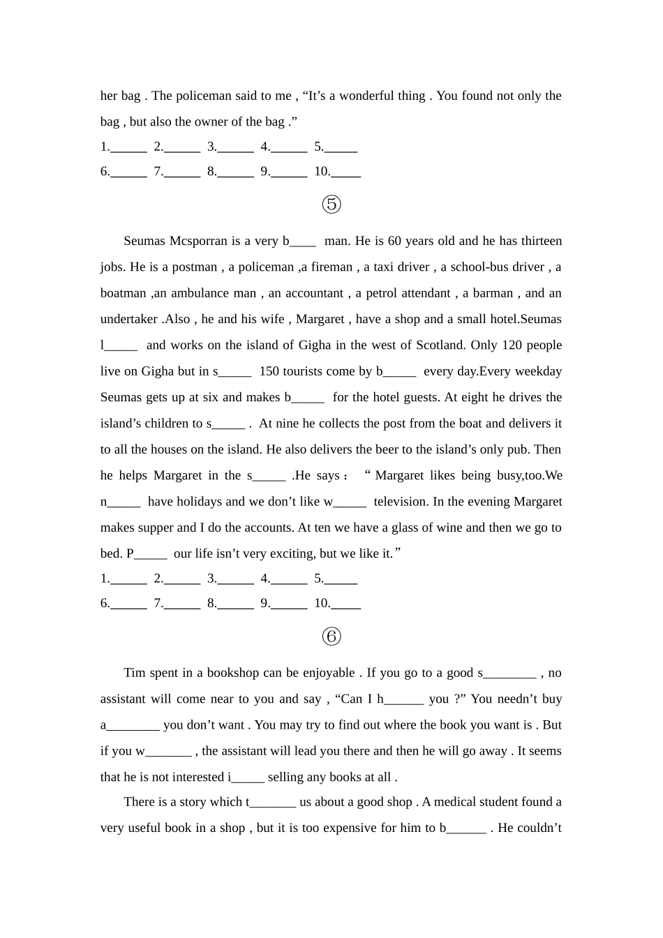 根据首字母填空专项练习（含答案）_第3页