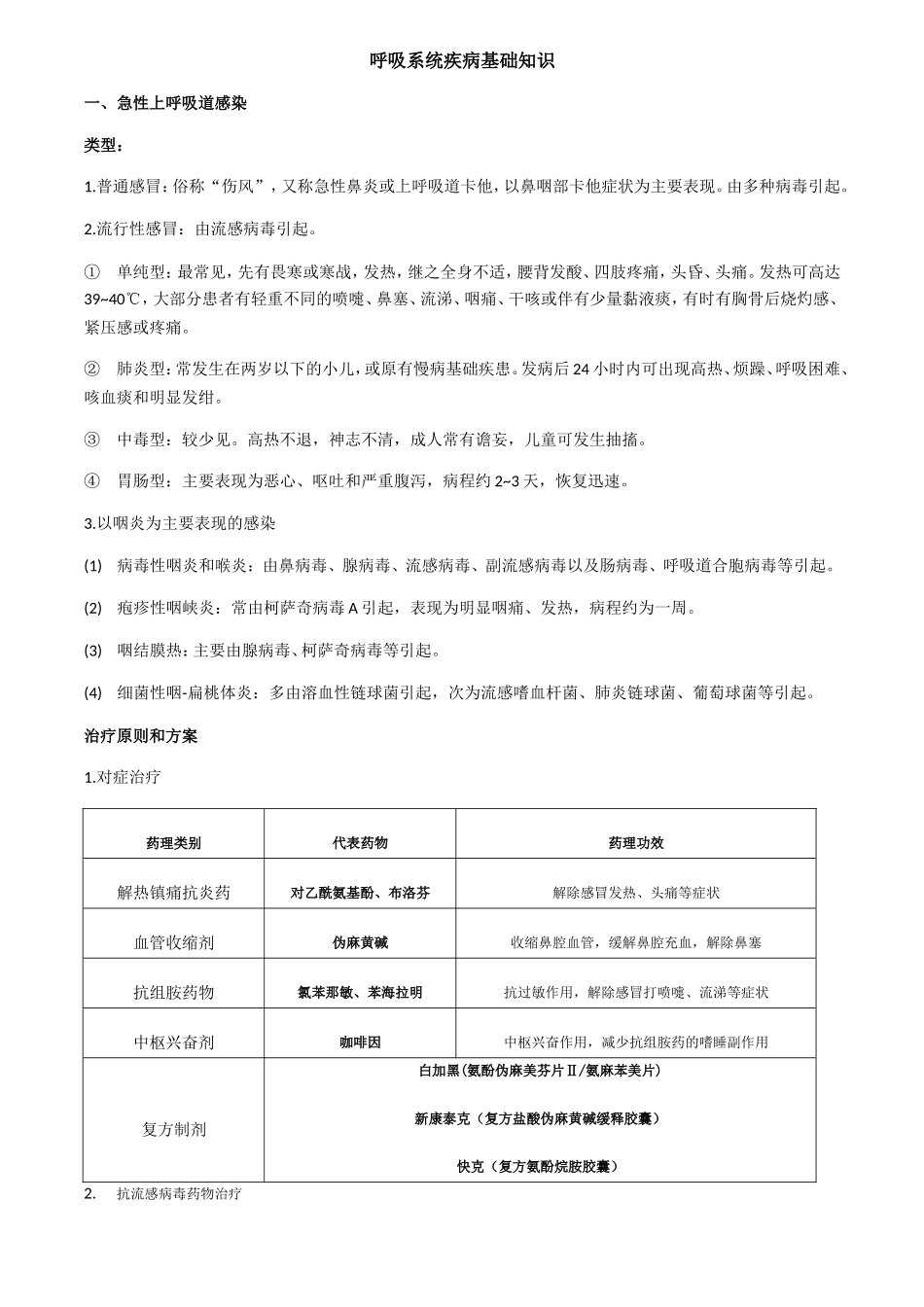 呼吸系统疾病基础知识_第1页