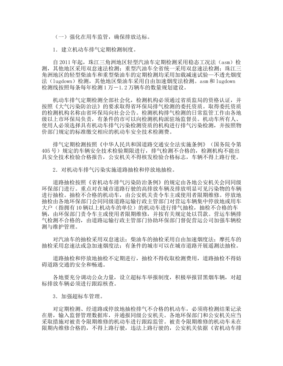 机动车节能排气防治实施方案_第2页